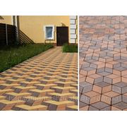 Тротуарная плитка Золотой Мандарин - «Ромб» (150x150x60) фотография