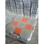 Плитка тротуарная ФЭМ вибролитая “Лилия декор“ 45мм фото