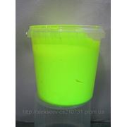 Краска пластизольная флуоресцентная лимонная фото