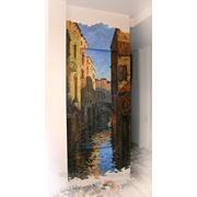 Фреска пейзаж венецианской улочки фото
