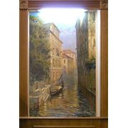 Фреска в нише пейзаж венеции фото