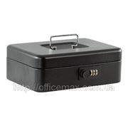 Ящик для денег (сейф) 25см (матовый), черный фотография