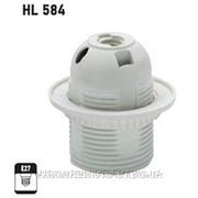 HL584 патрон пластиковый для лампочки E27 фото