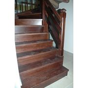 Лестница «Современная», деревянная фото