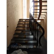 Лестницы деревянные открытые фото