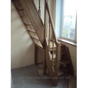 Деревянные сборные лестницы (клен) гусиный шаг