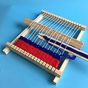 DIY ткацкая машина дети детские игрушки для ручного вязания традиционный ткацкий станок ручной мини деревянный фотография