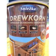 Sniezka Drewkorn Extra (Снежка Древкорн Экстра) - орех темный. 1 банка = 9л. фото