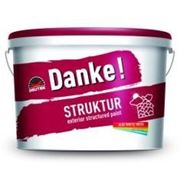 Структурная краска/штукатурка Danke! STRUKTUR 30л. для внутренних и наружных работ 0,7-1,8м.кв/1л фото