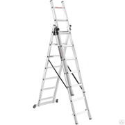 Лестница алюминиевая 3секционная универсальная AL310 282/476/646 см STAIRS фото