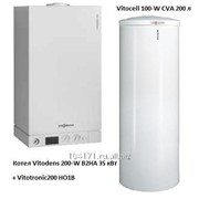 Котел Vitodens 200-W B2HA 35 кВт + Бойлер Vitocell 100-W CVA 200 л + Vitotronic200 HO1B B2HAI21