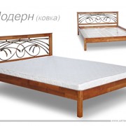 Кровать двуспальная с элементом ковки "Модерн"