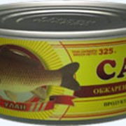 Консервы рыбы обжаренной в томатном соусе САЗАН фото
