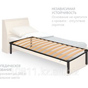 Ровать Лира Л13 дуб молочный односпальная фото