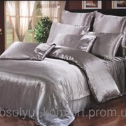 Комплект постельного белья ARYA Однотонный шелк-хлопок евро 1000770
