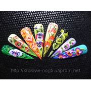 Цветочные мотивы в дизайнах ногтей в Донецке фото