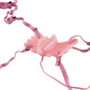 Вибратор Бабочка для стимуляции клитора розовая фото