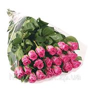 Букет 21 розовых роз фото