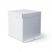 Коробка для торта на 3-4 кг 300*300*450мм, белая