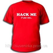 Админские футболки “Hack Me“ фото