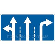Информационно— указательные знаки — 5.16 Направления движения по полосе, дорожные знаки фото