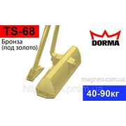 Доводчик дверной Dorma TS-68 золото (латунь) фото