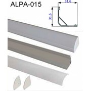 Заглушка пластиковая для профиля Alpa-015
