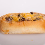 Бутерброд с грибами и сыром фотография