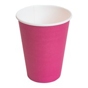Бумажные стаканы для горячих и холодных напитков Розовый 300 мл фото