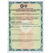 Сертификат гигиенический (Санитарно-Эпидемиологическое заключение) фото