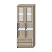 Шкаф 2-х дверный с нишей и шуфлядами Верес (СФ-394116, СФ-395414, СФ-395982, СФ-396106), “Софтформ“, Беларусь фотография