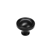 Ручка кнопка TUNDRA РК044BL, черная (комплект из 2 шт.) фото