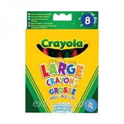 0878 Crayola Большие смывающиеся восковые мелки, 8 мелков фотография