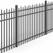 Забор, Цвет: серый, L= 2030 мм, H= 2500 мм, Материал: сталь