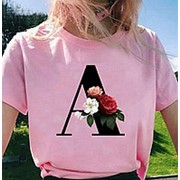Женская футболка Буквы. Есть все буквы.