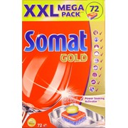 Таблетки Somat Gold Power Soaking Activator для посудомоечных машин (Мощный активатор замачивания), 72 шт.