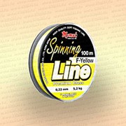 Леска для спиннинга Spinning Line, желтая, 150 м 0,14 мм тест 2,3 кг фото