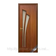 Дверное полотно Новый Стиль Лилия, орех, 2000х900х34 мм. фото