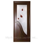 Дверное полотно Новый Стиль Амата, каштан, 2000х600х34 мм. фото