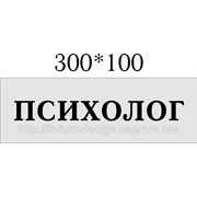 Табличка 100*300мм