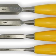 Набор стамесок 4шт (6,12,18,25мм) пластиковая ручка sigma 4326231 фото