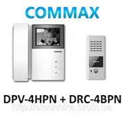 Commax DPV-4HPN + Commax DRC-4BPN комплект черно-белого домофона фото