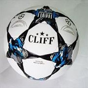 Мяч футбольный CLIFF бело-черный (звезда)