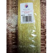 Бумага гофрированная, металлизированная-хамелеон “Золото-зелёный“ (цвет 801/2) фото