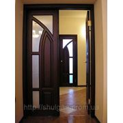 Виготовлення дверей, сучасні дерев'яні двері П6 фото