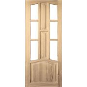 Деревянная дверь из сосны под стекло М1/6 фото