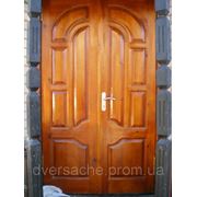 Двери деревянные из сосны парные “Браво“ фото