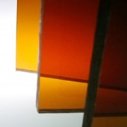 Монолитный поликарбонат КИВИ Янтарь 6 мм (1,525х2,05 м) Полигаль фото