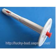 Дюбель-зонтик для крепления теплоизоляции L10х140mm D 50mm с УДАРОПРОЧНЫМ пластиковым гвоздем фото
