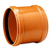 Муфта канализационная 110 оранжевая фото